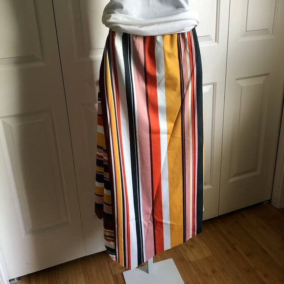 *LAST1* MULTI ASYMMETRIC STRIPE SKIRT - Picture 5 of 7